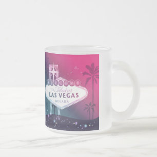 Minnessak för shock rosaLas Vegas bröllop Frostad Glasmugg
