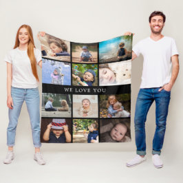 Minnessak Mamma Mormor 12 Bilder Mors Dag Medium Fleecefilt