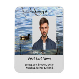 Minnessak Sjö Ankor Fåglar Magnet