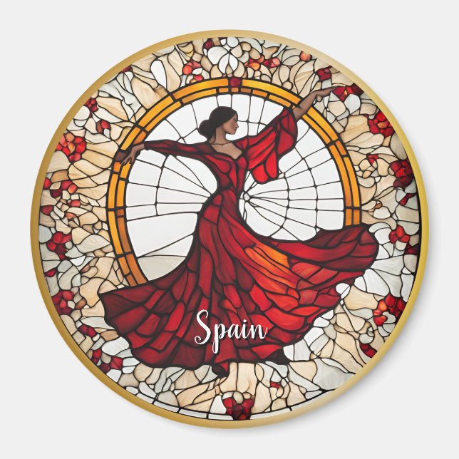Minnessaker från Spanien  Magnet (Framsidan)