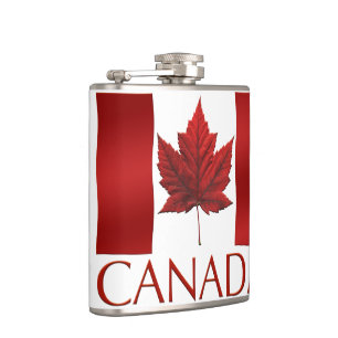 Minnessaker Kanada Flask Kanadas flagga Drickflask Fickplunta
