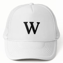 minnessaker Monogram initial svart gåva