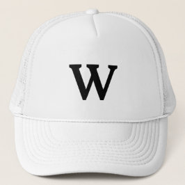 minnessaker Monogram initial svart gåva Keps