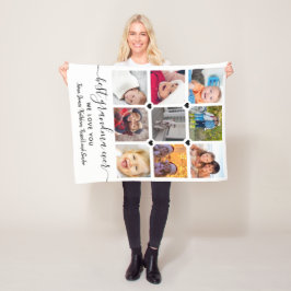 Minnessaker Uppkopplade Genom Kärlek 9 Foto Collag Fleecefilt