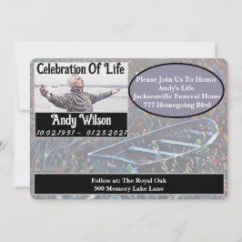 Minnesservice för vattenfärgsfiske inbjudningar