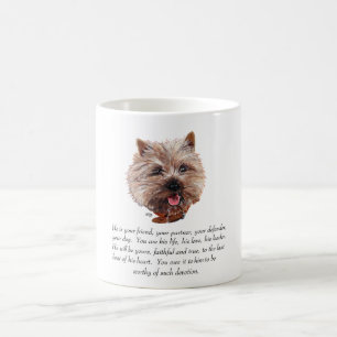 Minnesskötsel Cairn Terrier - Hane Kaffemugg