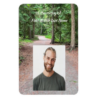 Minnesslinga Minnespromenad Stig Vandring Skog Magnet