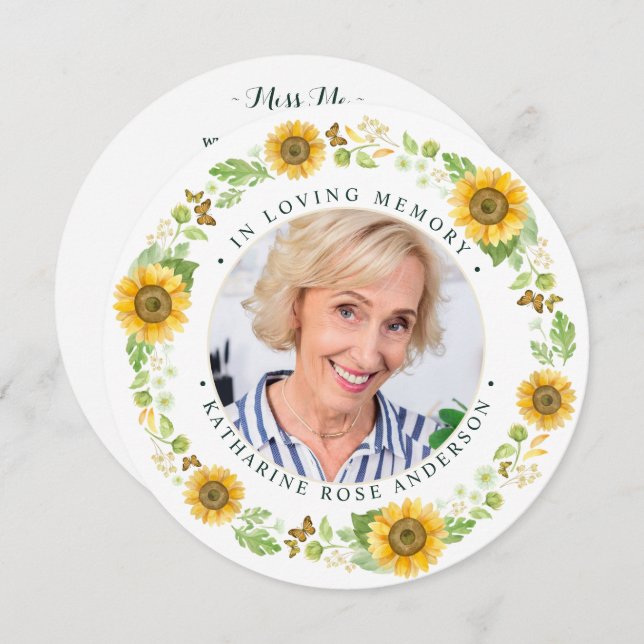 Minnessoloblommor - fotofunktionellt bönekort julkort (Fram/baksida)