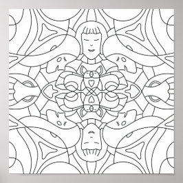 Minnessommar: Poster med lekfull färgning