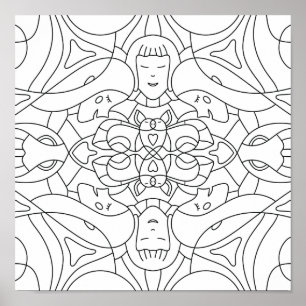 Minnessommar: Poster med lekfull färgning