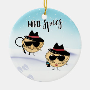 Minnesspets skämtar Mess paj skämt om julklapp Julgransprydnad Keramik