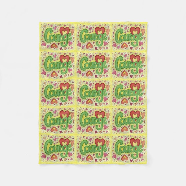 Minnessprickor i Ord Art Mjuk Fleecefilt (Framsidan)