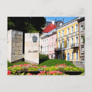 Minnessten för Edward Wilde, Tallinn, Estland Vykort