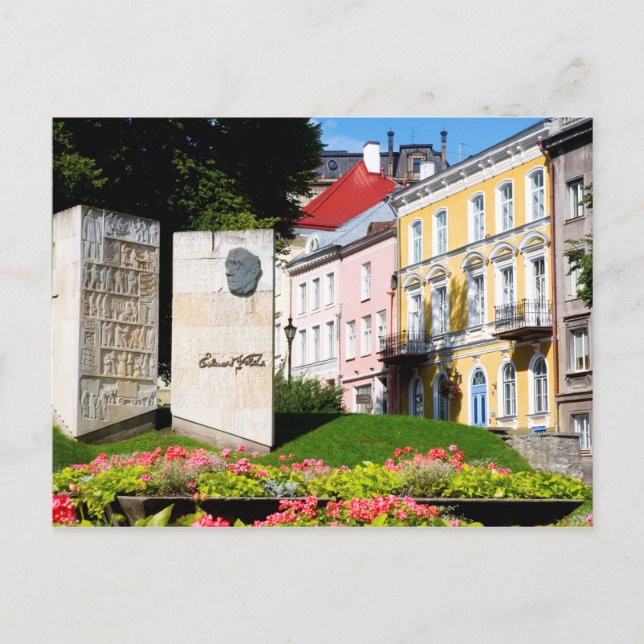 Minnessten för Edward Wilde, Tallinn, Estland Vykort (Framsida)