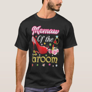 Minnesstöt av Lycklig Bröllop  Rosa T Shirt