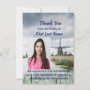 Minnesstund Custom Holland Nederländerna Tack Kort