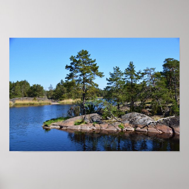minnesstund Sverige skandinavien fjord Poster (Framsidan)