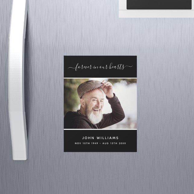 Minnessvart foto kärlek alltid magnet (Skapare uppladdad)