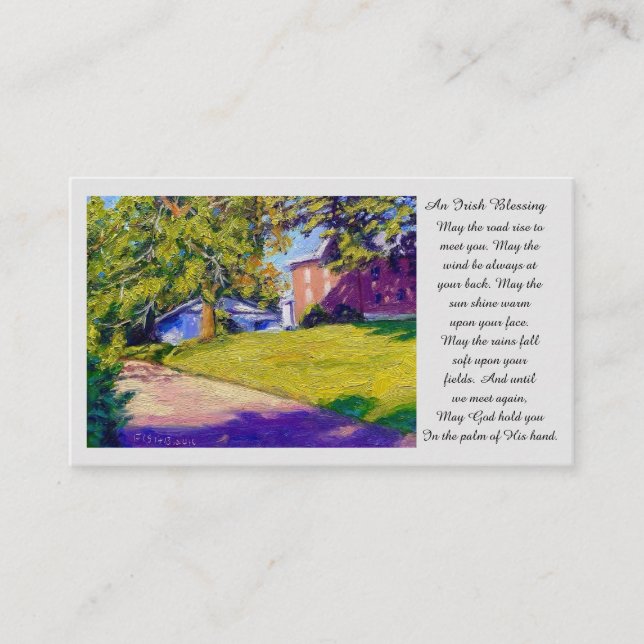 Minnessympati för Bild Prayer Card Visitkort (Framsida)