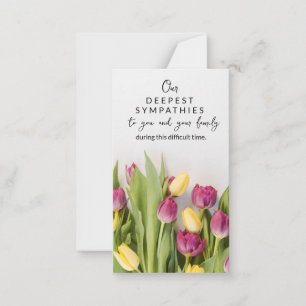 Minnessympati Memorial Angel florist card Anteckningskort