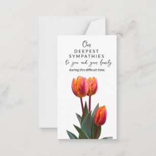 Minnessympati Memorial Angel florist card Anteckningskort