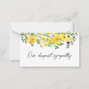Minnessympati Memorial Angel florist card Anteckningskort