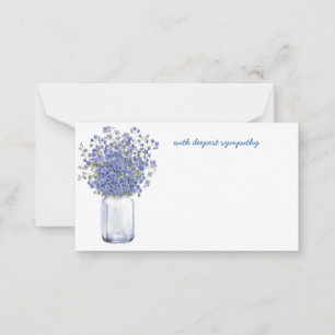 Minnessympati Memorial Angel florist card Anteckningskort