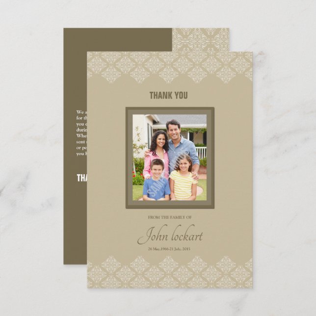 Minnestackkort Inbjudningar (Fram/baksida)