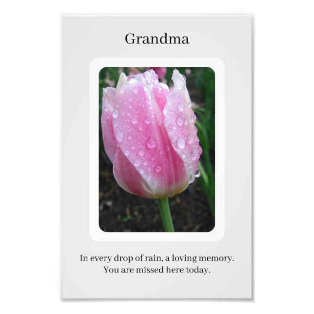 Minnestecken för bröllop fototryck (Framsidan)