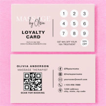 Minnesterbehandlare QR Rosa Loyalty Card