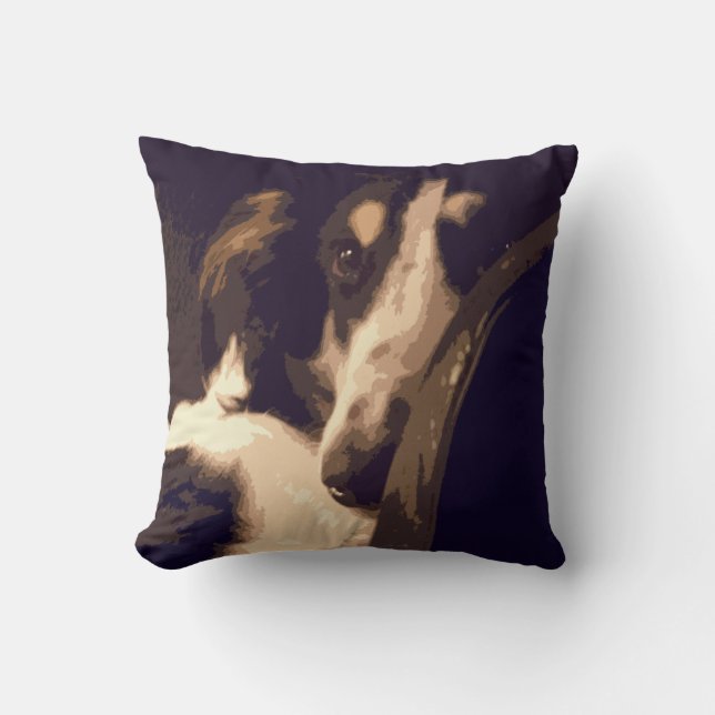 Minnestyg Borzoi Kudde (Framsida)