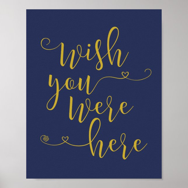 Minnesvägg - Vi önskar du var här (v8) Poster (Framsidan)