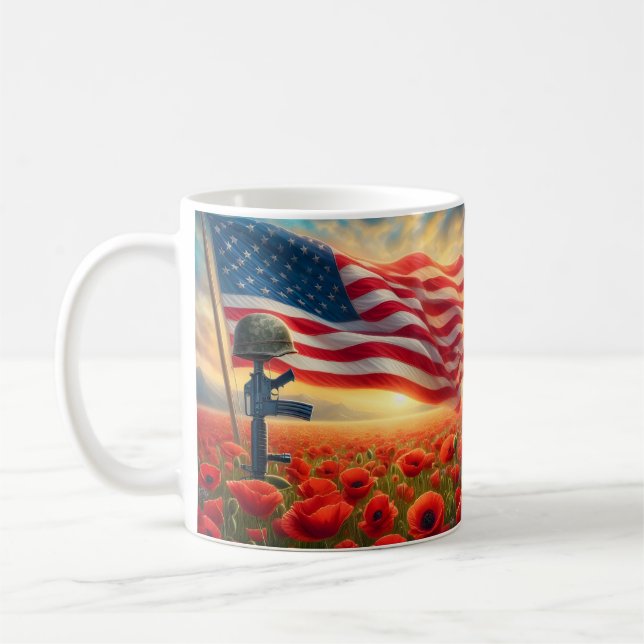 Minnesvallmofält Kaffemugg (Vänster)
