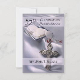 Minnesvärd för 35en Ordning för bönekort i Namn Tack Kort