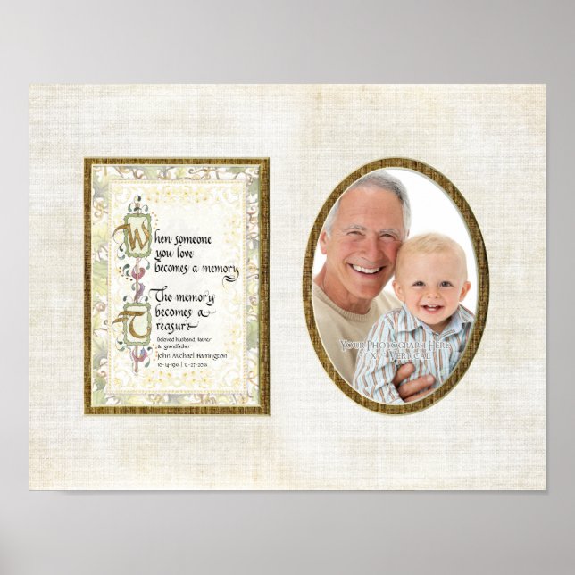 Minnesvärd Fotografi Sympati Personlig Poster (Framsidan)