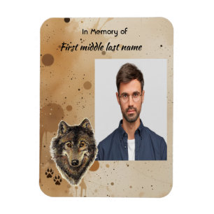 Minnesvärd Varg Vargar Djur Magnet