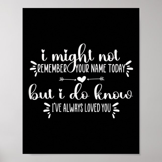 Minnesvårdsgåva som jag inte kan komma ihåg dig, m poster (Framsidan)