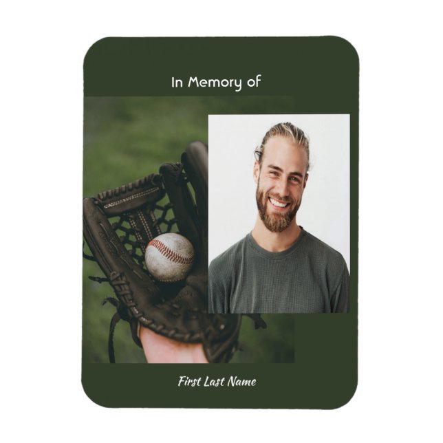 Minnesvärt basebollspel  magnet (Vertikal)