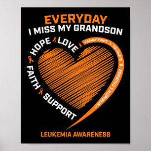 Minnesvärt Kärleksfull Minne Av Min Sonson Leukemi Poster