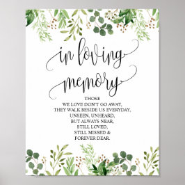 Minnesväxter Kärleksfullt Minnesmärke Skylt