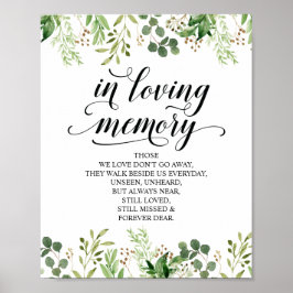 Minnesväxter Minnestavla Poster