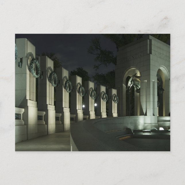 Minnesvykort för världskrig II Vykort (Framsida)