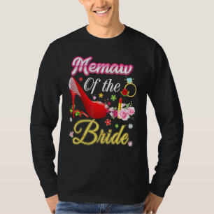 Minnet av den blommande Rosan Lycklig Bröllop T Shirt