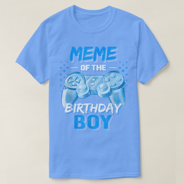 Minnet av födelsedagspojkens matchande videospelsf t shirt (Design framsida)