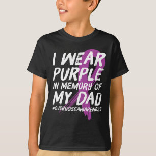 Minnet i Pappa Bäras Lila Ökad medvetenhet om över T Shirt