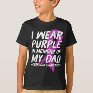 Minnet i Pappa Bäras Lila Ökad medvetenhet om över T Shirt