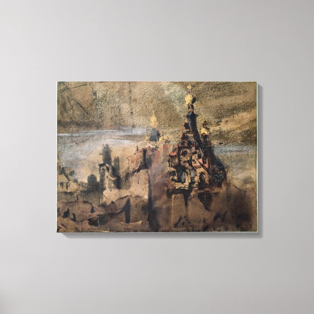 Minnet i Spanien, 1850 Canvastryck (Framsida)