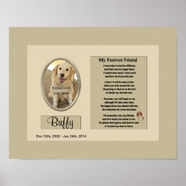 Minnet Min Forever Friend-Hund Poster