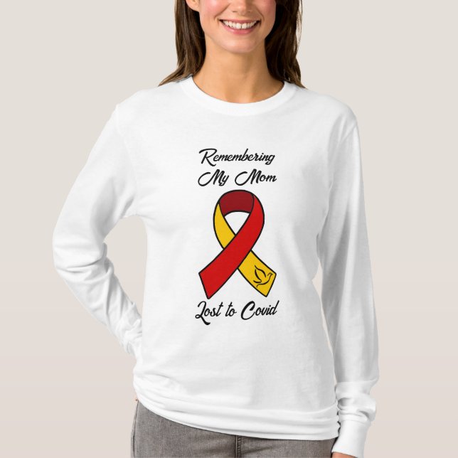 Minnet min Mamma | Borttappad till Covid Memorial T Shirt (Framsida)