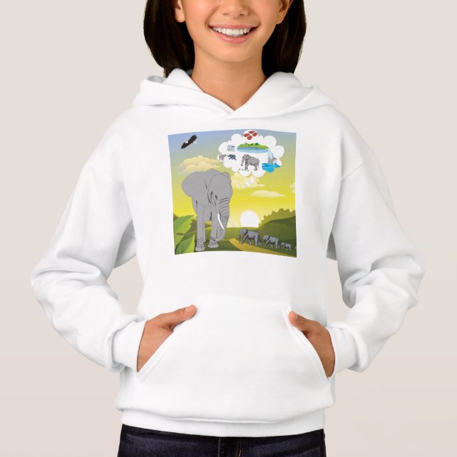 Minnet på en elefant t shirt (Framsida)